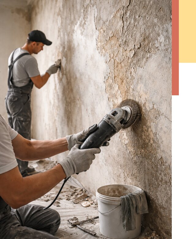 Снятие и удаление краски со стен в Красногорске от 2134 руб. — ОТДЕЛОЧНИК-Крр