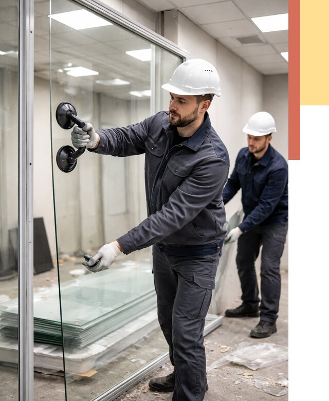 Демонтаж стеклянных перегородок в Красногорске от 3252 руб. — быстро и недорого | ОТДЕЛОЧНИК-Крр