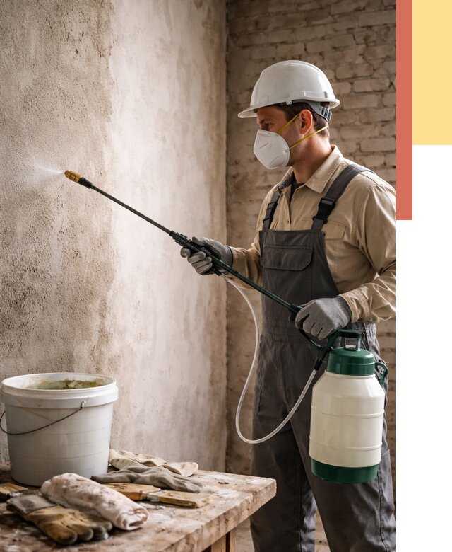 Антисептическая обработка стен в Красногорске от 1219 руб. — быстро и недорого | ОТДЕЛОЧНИК-Крр