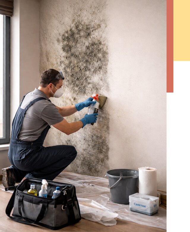 Удаление плесени со стен в Красногорске от 2185 руб. — быстро и недорого | ОТДЕЛОЧНИК-Крр