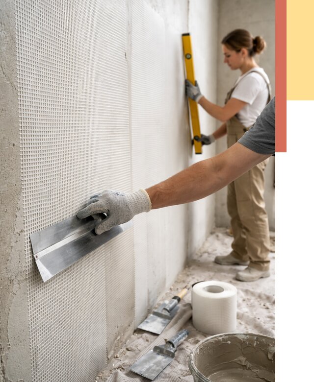 Армирование стен стеклосеткой в Красногорске от 3252 руб. под ключ | ОТДЕЛОЧНИК-Крр