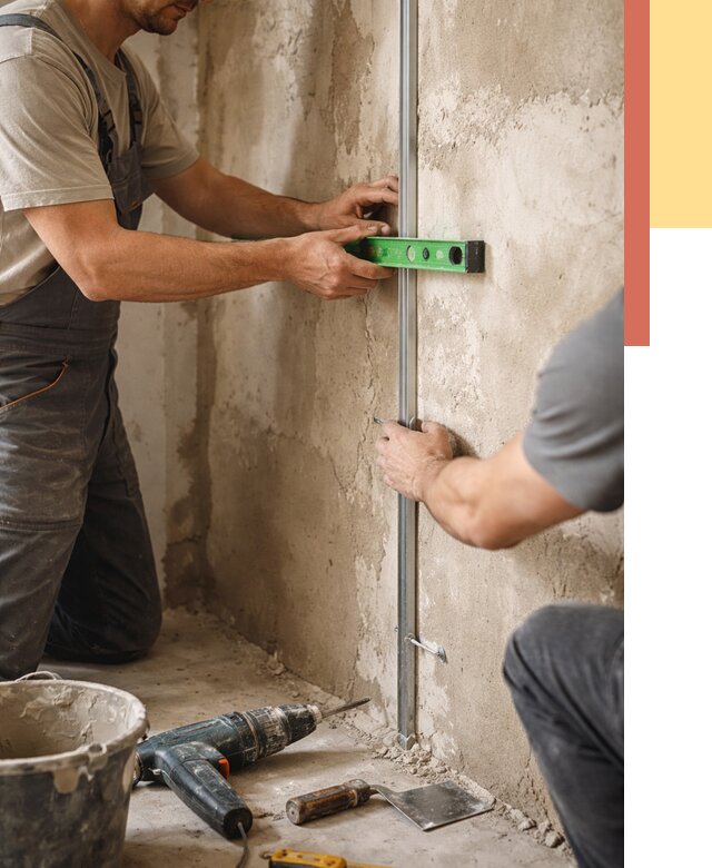 Установка штукатурных маяков в Красногорске от 7113 руб. — быстро и недорого | ОТДЕЛОЧНИК-Крр