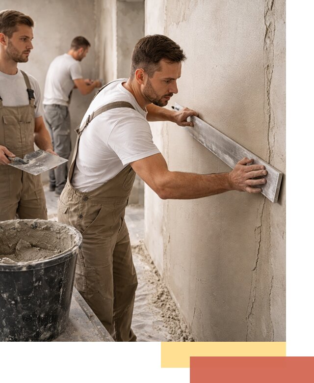 Штукатурка стен без маяков в Красногорске быстро и качественно