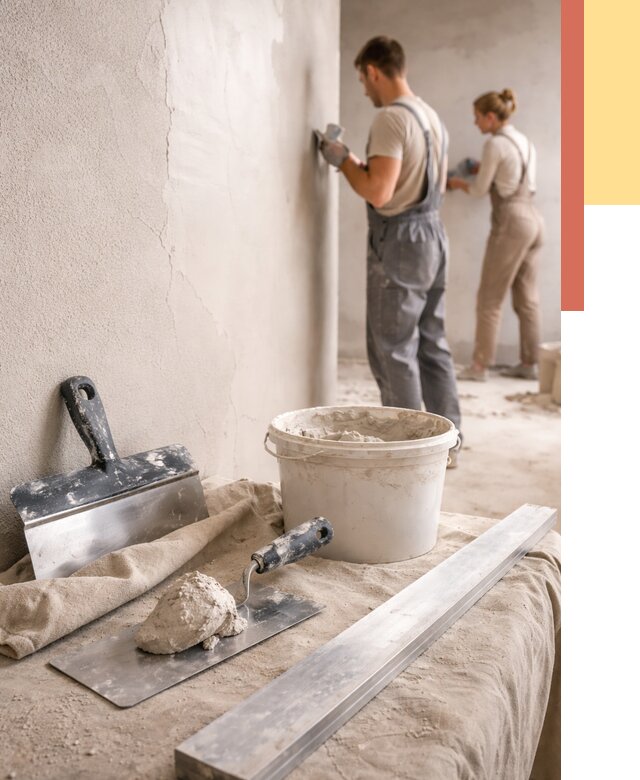 Штукатурка стен гипсовая в Красногорске от 4572 руб/м2 — быстро и недорого | ОТДЕЛОЧНИК-Крр