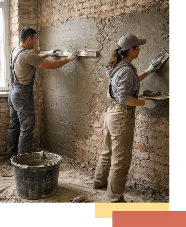 Штукатурка кирпичных стен в Красногорске — качественно и надежно