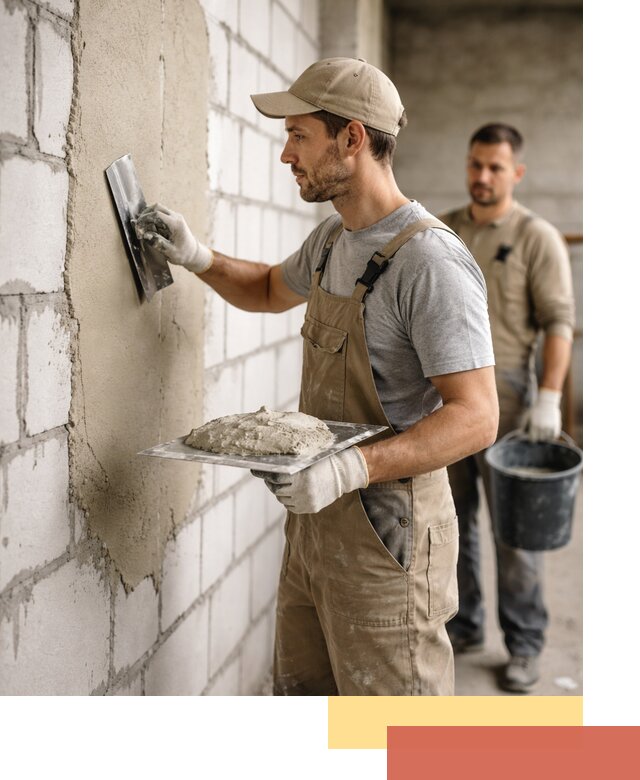 Штукатурка стен из газобетона в Красногорске под ключ