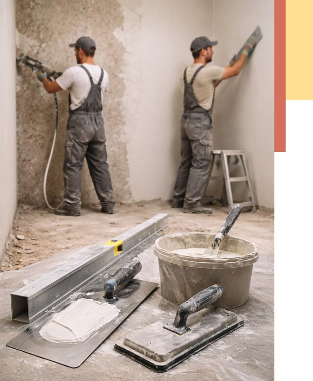 Штукатурка стен под обои в Красногорске от 4572 руб./м2 — выравнивание под обои | ОТДЕЛОЧНИК-Крр