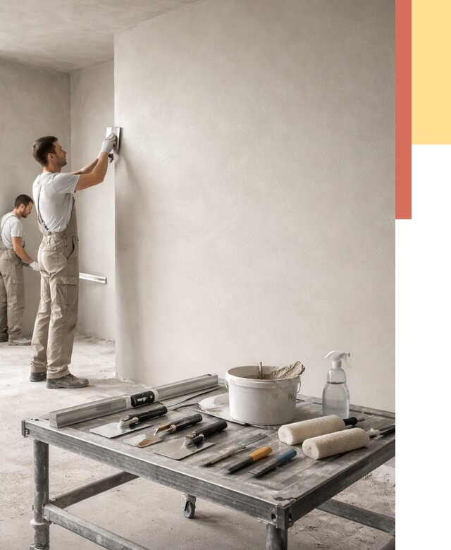 Штукатурка стен под покраску в Красногорске от 4572 руб./м² — качественно и недорого | ОТДЕЛОЧНИК-Крр