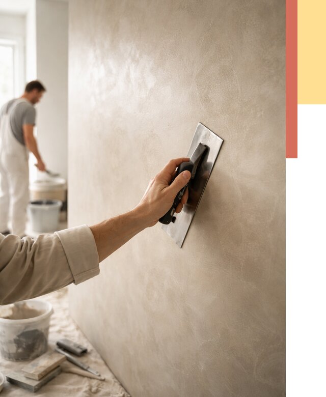 Венецианская штукатурка в Красногорске от 3556 руб/м² — нанесение стен под ключ | ОТДЕЛОЧНИК-Крр