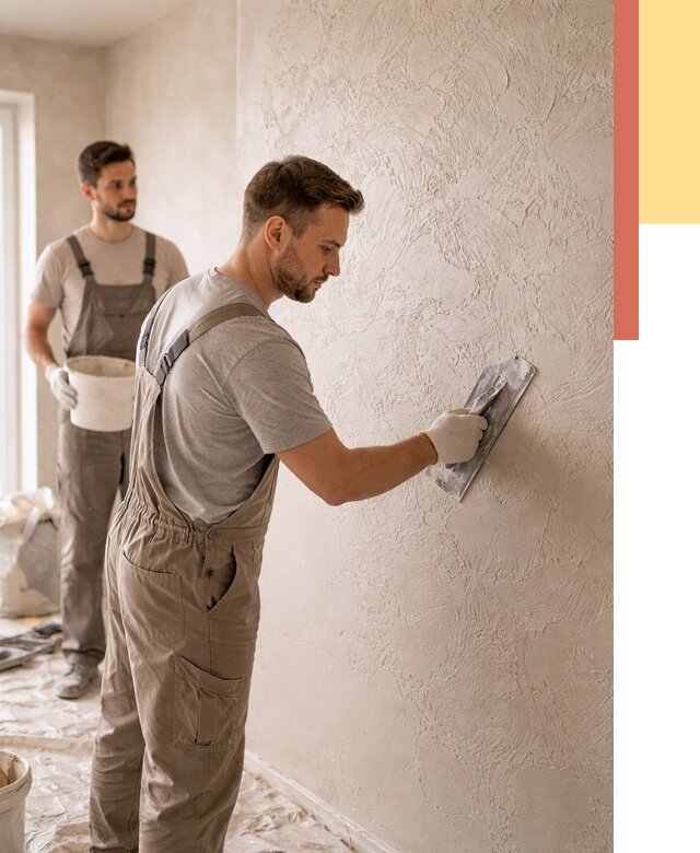 Фактурная штукатурка стен в Красногорске от 4268 руб./м² — заказать под ключ | ОТДЕЛОЧНИК-Крр