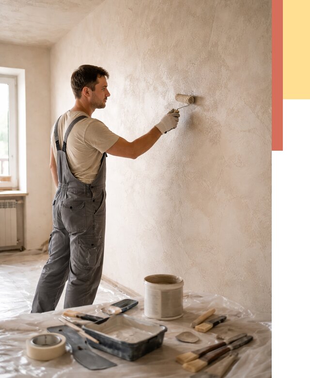 Нанесение лессирующей краски по декоративке в Красногорске от 1778 руб. | ОТДЕЛОЧНИК-Крр