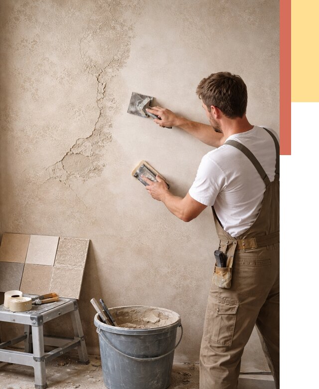 Ремонт декоративной штукатурки в Красногорске от 4572 руб. под ключ | ОТДЕЛОЧНИК-Крр