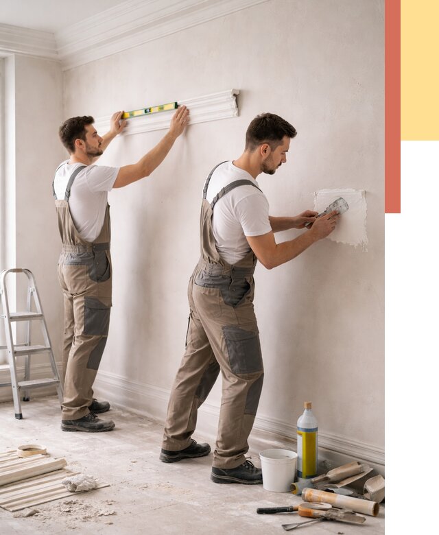 Монтаж лепнины на стены в Красногорске от 4572 руб. — недорого, быстро | ОТДЕЛОЧНИК-Крр