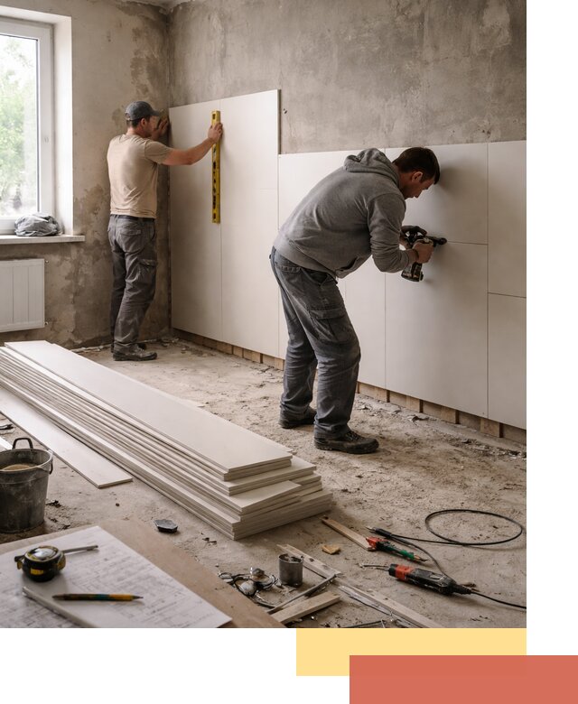 Монтаж ПВХ панелей на стены в Красногорске качественно и быстро