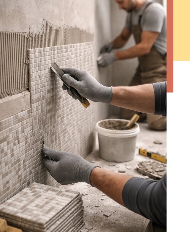 Облицовка стен мозаикой в Красногорске от 3252 руб/м2 — укладка мозаики на стены | ОТДЕЛОЧНИК-Крр