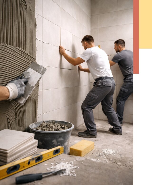 Укладка плитки на стены в Красногорске от 864 руб. — качественно и недорого | ОТДЕЛОЧНИК-Крр