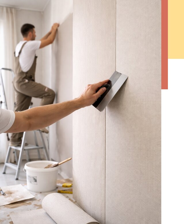 Поклейка текстильных обоев в Красногорске от 4572 руб. под ключ | ОТДЕЛОЧНИК-Крр