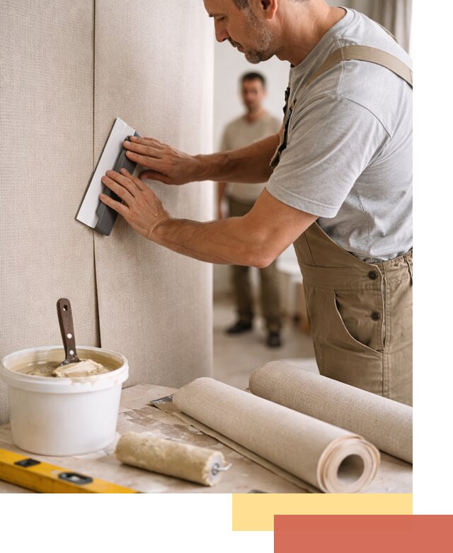 Поклейка текстильных обоев в Красногорске профессионально и аккуратно