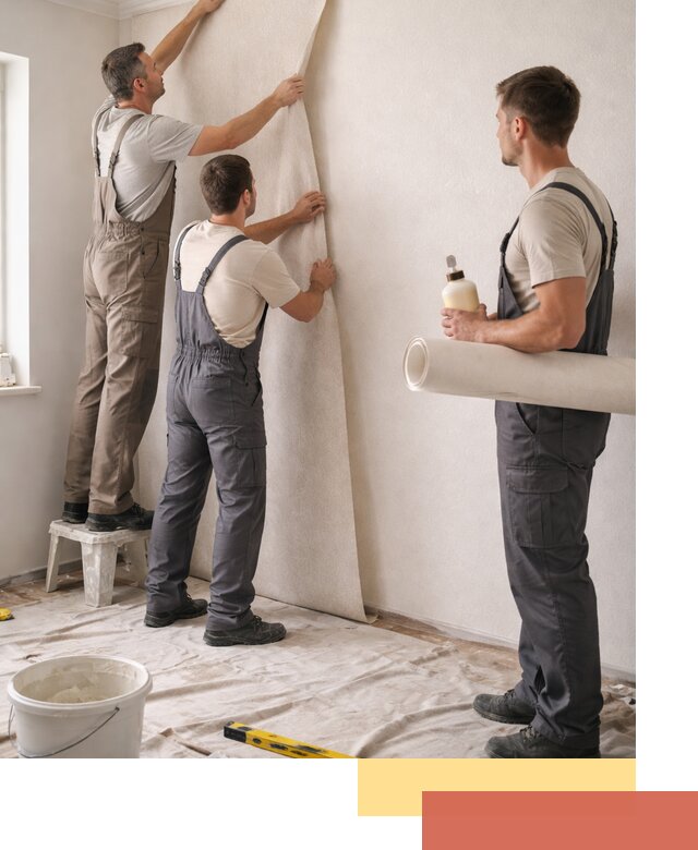 Оклейка стен обоями в Красногорске — качественно и профессионально