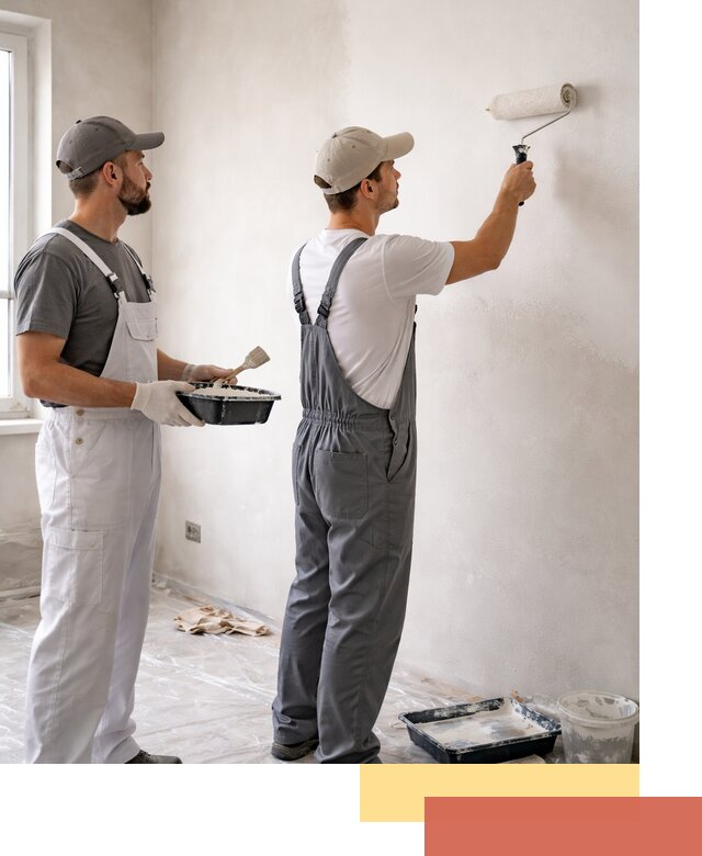 Покраска стен водоэмульсионной краской в Красногорске