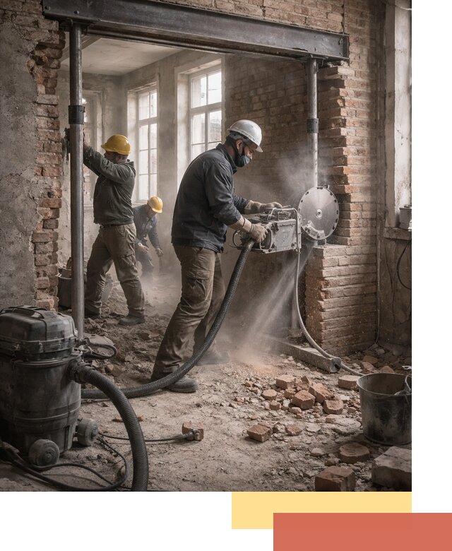 Прорезка проема в стене под дверной или оконный проем в Красногорске