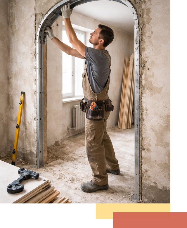 Устройство арочного проема в Красногорске под ключ