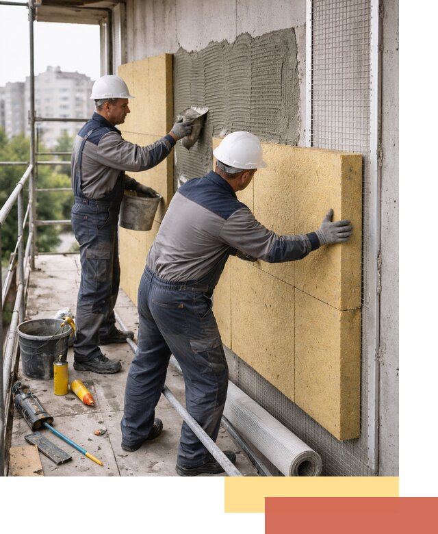 Утепление стен зданий и домов в Красногорске качественно и надежно