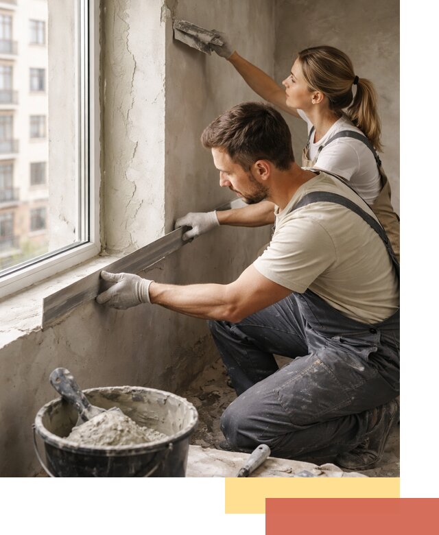 Штукатурка откосов дверей и окон профессионально в Красногорске