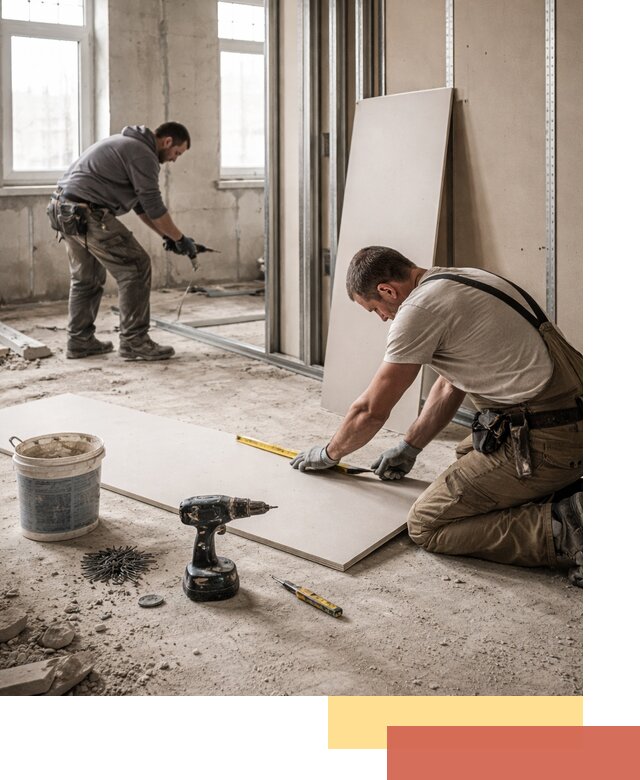 Кладка перегородок из ПГП под ключ в Красногорске