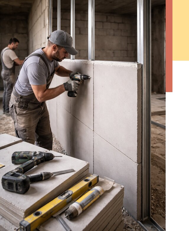 Кладка влагостойких перегородок ПГП в Красногорске от 1219 руб. под ключ | ОТДЕЛОЧНИК-Крр