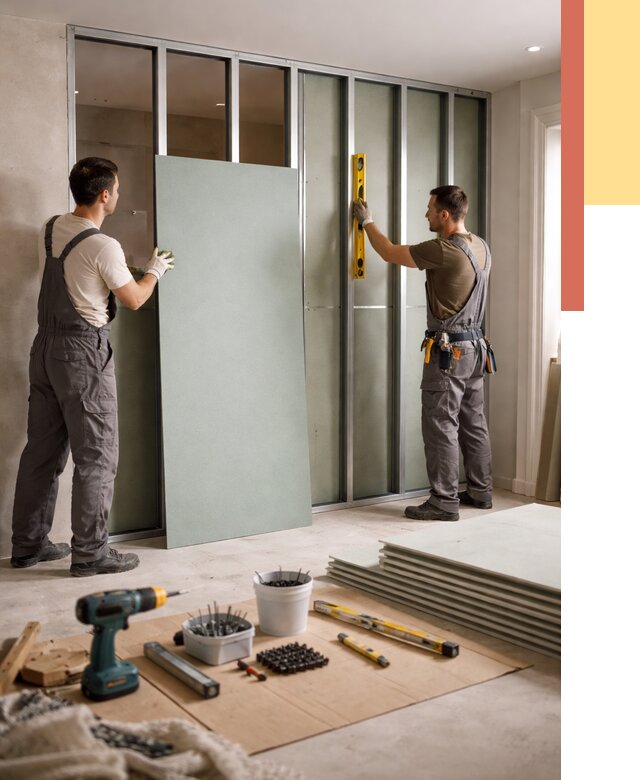 Перегородка из влагостойкого гипсокартона в Красногорске от 4877 руб. — монтаж под ключ | ОТДЕЛОЧНИК-Крр