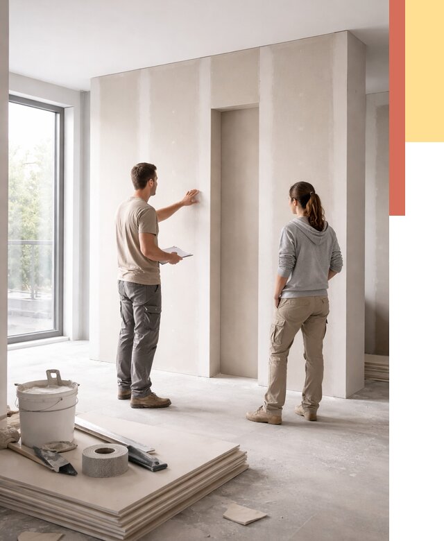 Зонирующая перегородка из гипсокартона в Красногорске от 2845 руб. под ключ | ОТДЕЛОЧНИК-Крр