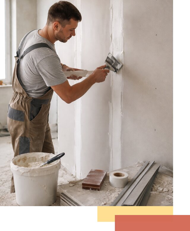 Шпаклевка перегородок из гипсокартона в Красногорске качественно и быстро