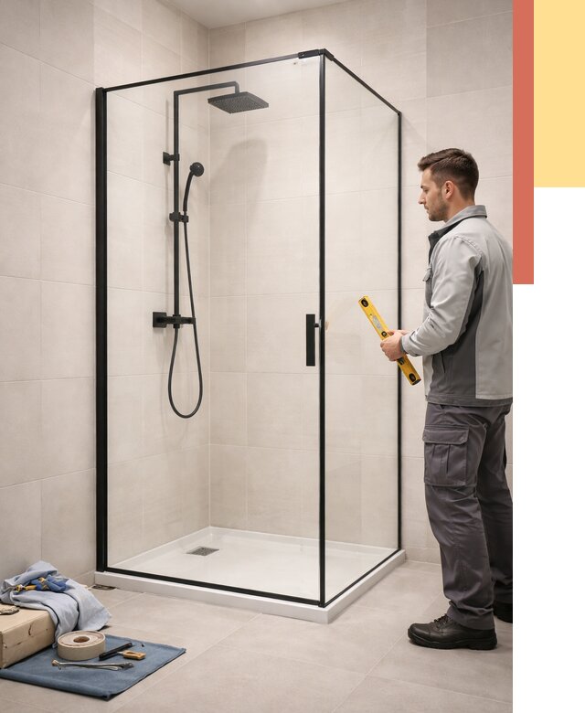 Стеклянные перегородки для душа в Красногорске от 12701 руб. | Монтаж под ключ — ОТДЕЛОЧНИК-Крр