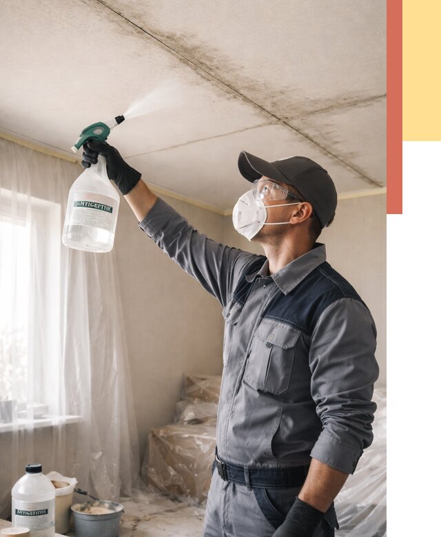 Антисептическая обработка потолка в Красногорске от 2540 руб. | ОТДЕЛОЧНИК-Крр