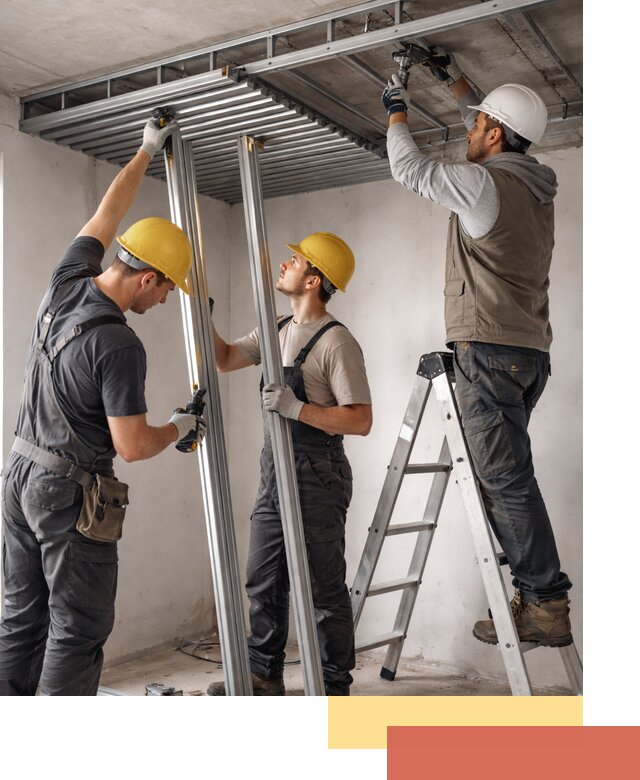 Монтаж реечного потолка под ключ в Красногорске