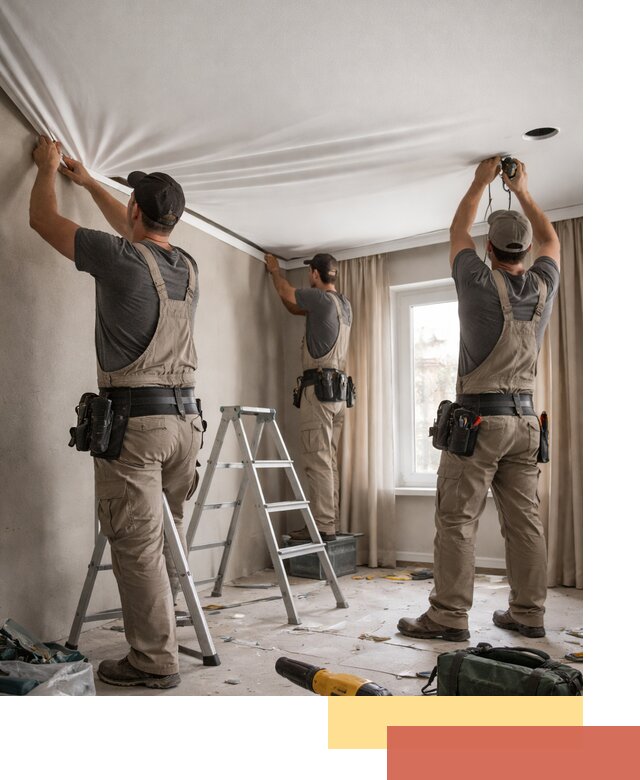 Монтаж матового натяжного потолка в Красногорске качественно и быстро