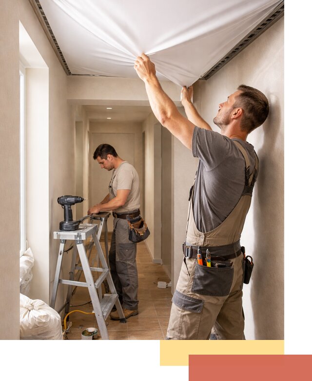 Монтаж натяжного потолка в прихожей в Красногорске