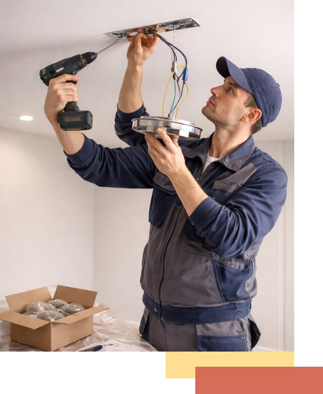 Установка люстры в натяжной потолок в Красногорске