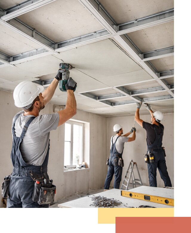 Кессонный потолок из гипсокартона под ключ в Красногорске