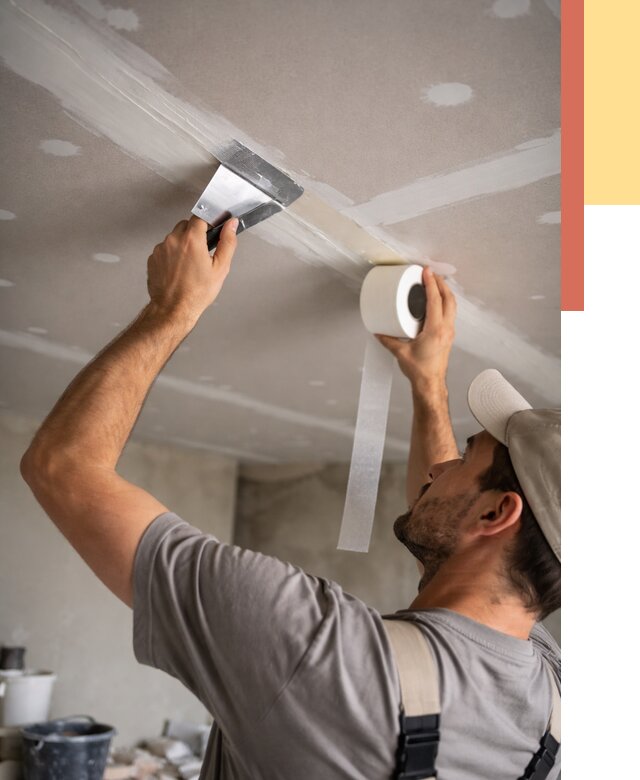 Обработка швов потолка ГКЛ в Красногорске от 7621 руб. под ключ | ОТДЕЛОЧНИК-Крр