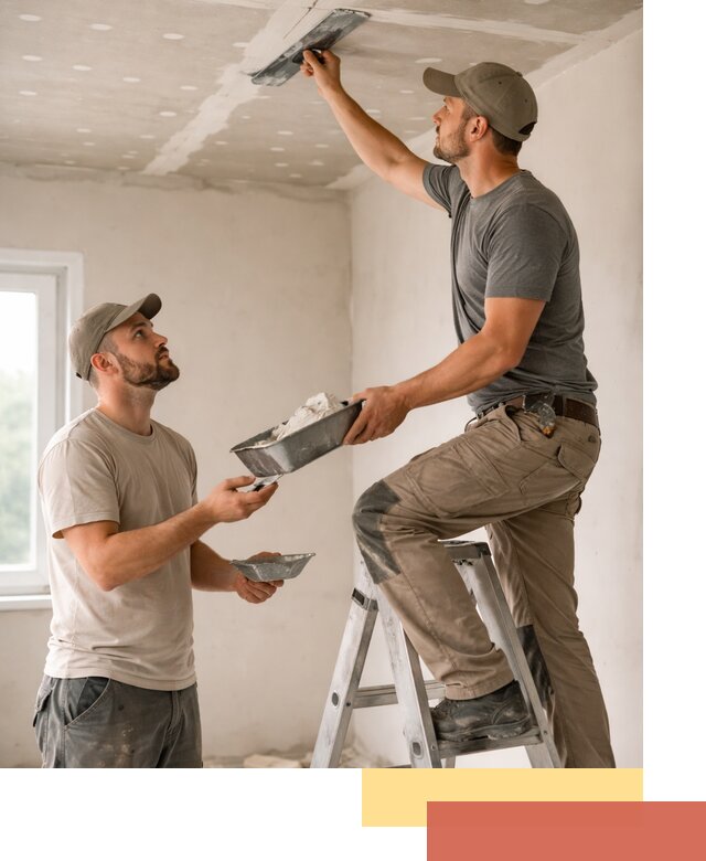 Шпаклевка потолка из гипсокартона в Красногорске качественно и быстро