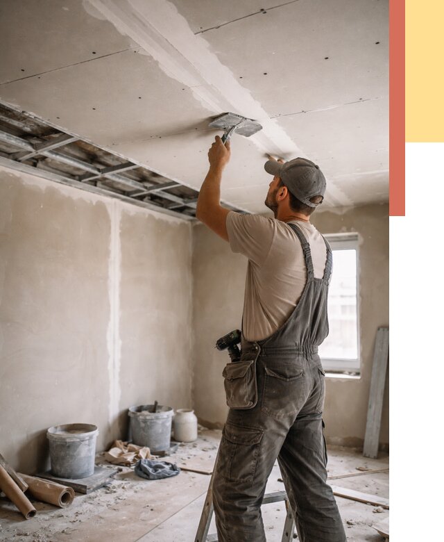 Ремонт потолка из гипсокартона в Красногорске от 660 руб./м² — быстро и недорого | ОТДЕЛОЧНИК-Крр