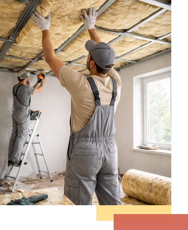 Утепление потолка под ключ в Красногорске качественно и быстро