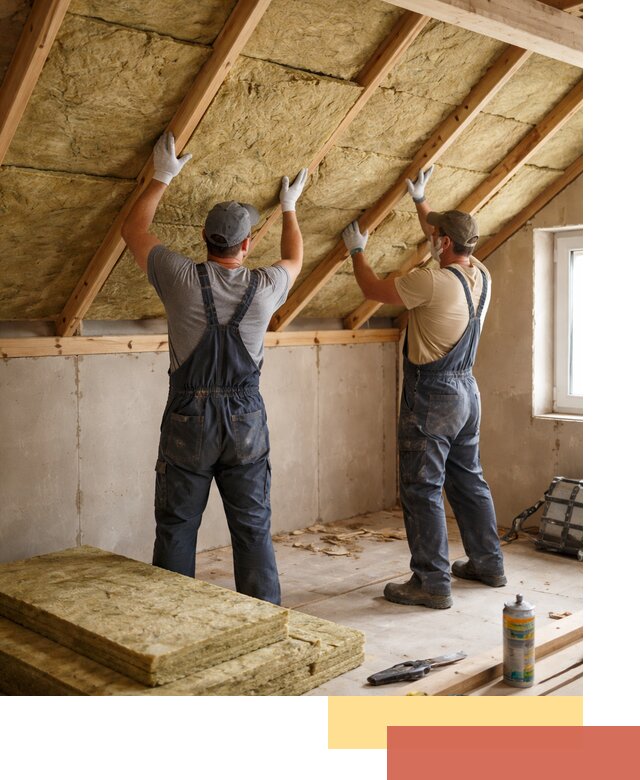 Утепление потолка минеральной ватой в Красногорске