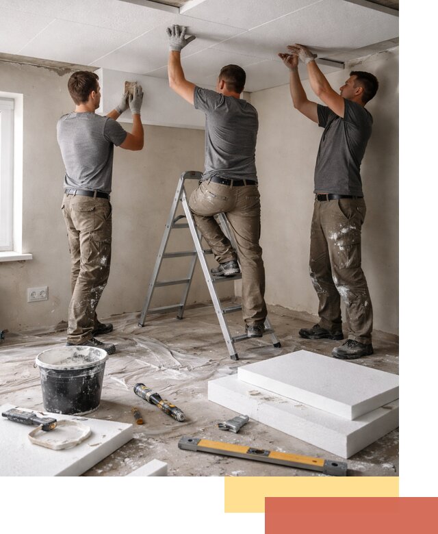 Утепление потолка пенопластом в Красногорске быстро и качественно